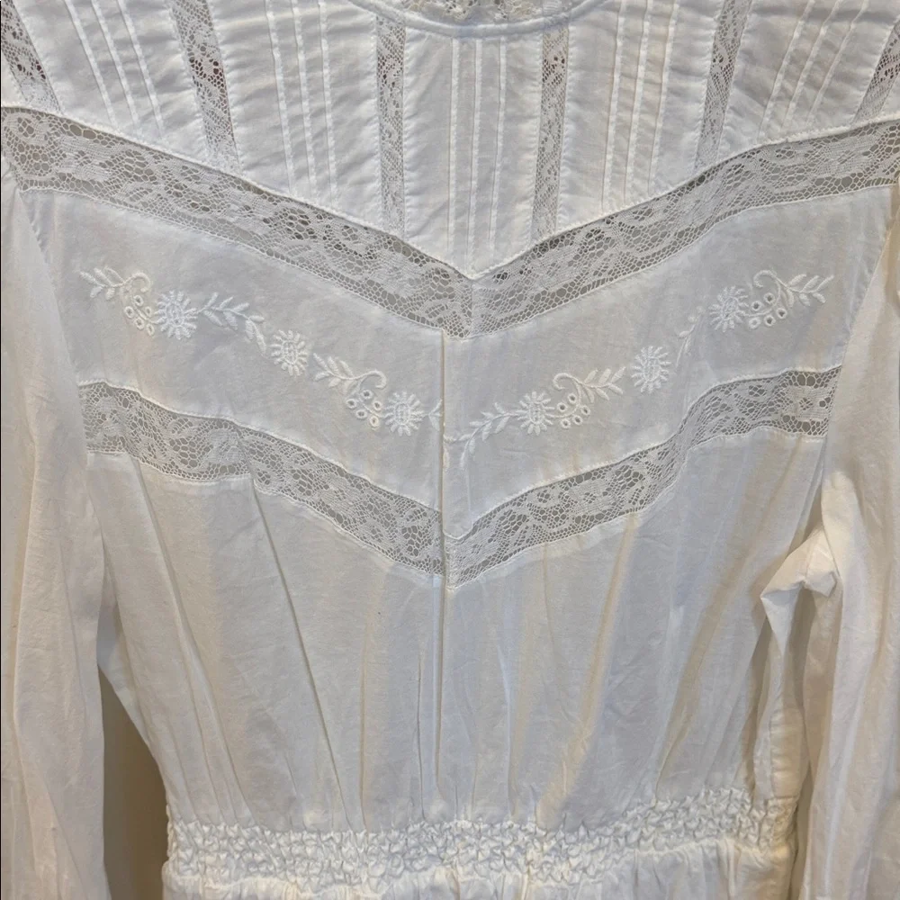 LoveShackFancy X Target Talula White Embroidered‎ Lace Dress Size Medium - Picture 3 of 10
